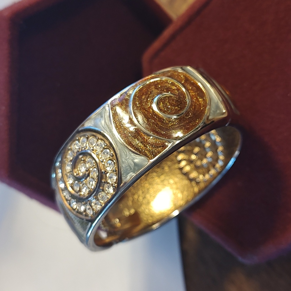 Enamel Bangle Bracelet